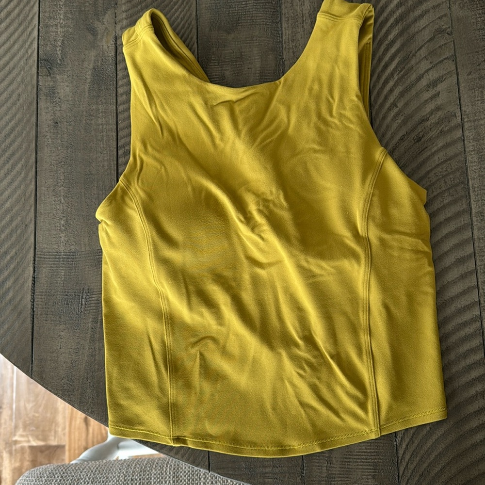 Lululemon top, mustard color